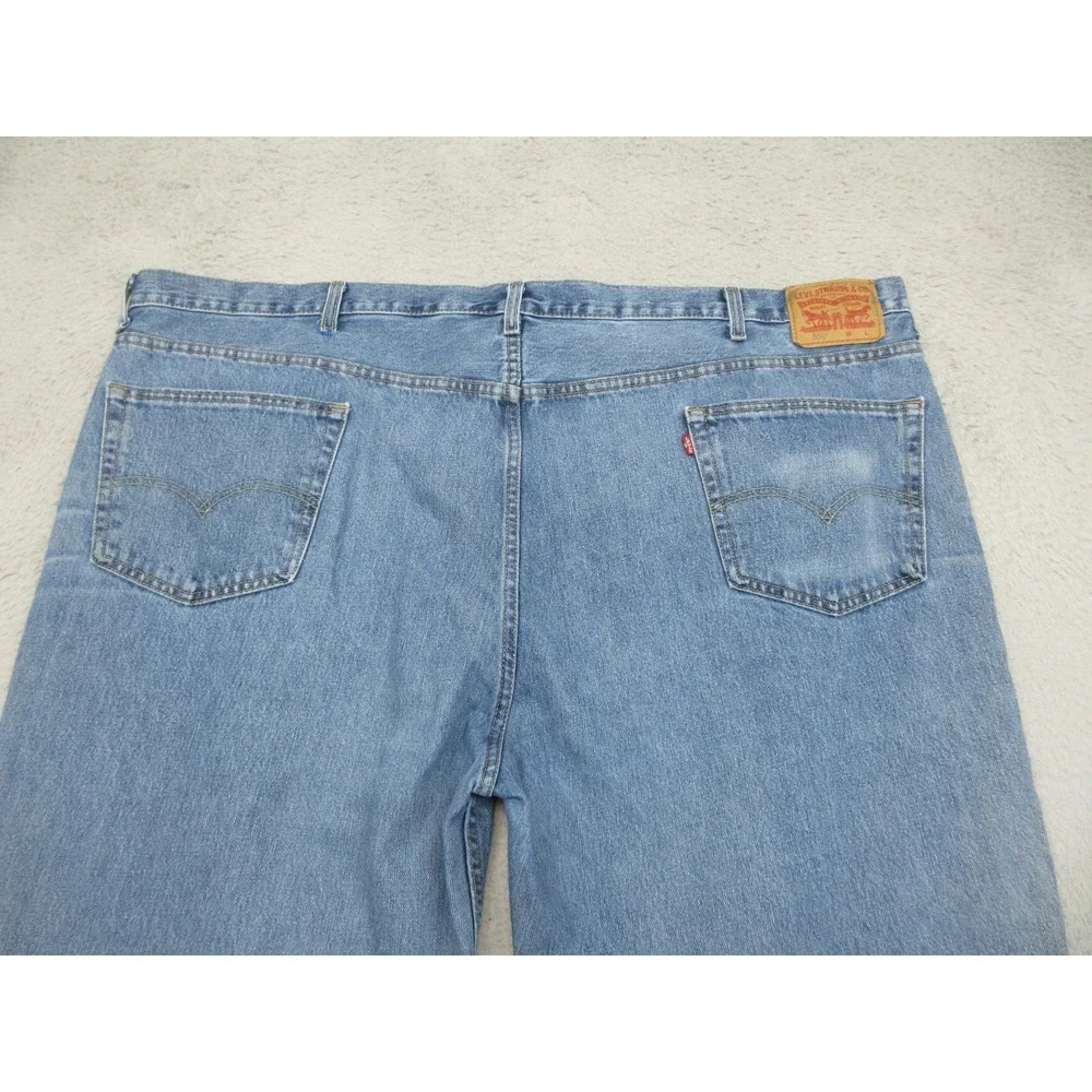 Levis 550 Jeans Mens 54x30 Blue Medium Wash Denim Relaxed Tapered Big & Tall‎